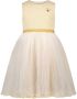 Le Chic jurk SYM met plooien champagne Goud Meisjes Polyester Ronde hals 116 - Thumbnail 1