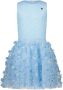 Le Chic jurk SYMPHONY met plooien lichtblauw Meisjes Polyester Ronde hals 104 - Thumbnail 1