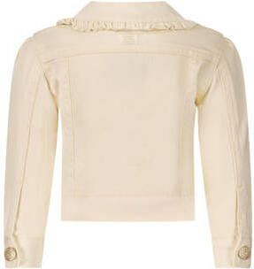 Le Chic baby spijkerjas ALIDA wit Meisjes Katoen Klassieke kraag Effen 68