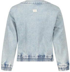 Le Chic baby spijkerjas AQUA classic light denim Blauw Meisjes Stretchdenim Ronde hals 98