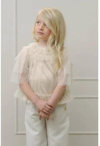 Le Chic baby top ECLATAR wit Meisjes Polyester Ronde hals Effen 152 - Foto 3