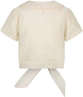 Le Chic blouse EDWINA offwhite Ecru Meisjes Polyester Peter Pan-kraag Effen 104