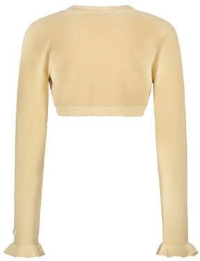 Le Chic bolero OMARA goud Vest Meisjes Katoen Openvallende hals Effen 110 116