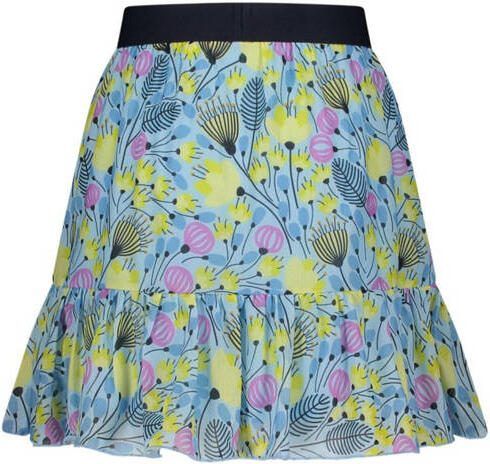 Le Chic gebloemde rok blauw Meisjes Katoen Bloemen 110 - Foto 2