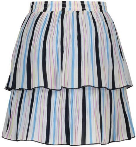 Le Chic gestreepte rok offwhite Wit Meisjes Polyester Streep 116 - Foto 2