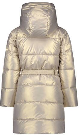 Le Chic gewatteerde winterjas BIRDO goudbeige Meisjes Polyester Capuchon 152