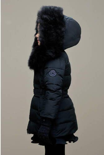 Le Chic gewatteerde winterjas BODETTE donkerblauw Meisjes Polyester Capuchon 104 - Foto 2