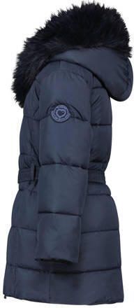 Le Chic gewatteerde winterjas BODETTE donkerblauw Meisjes Polyester Capuchon 104 - Foto 3
