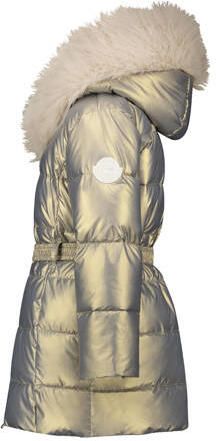 Le Chic gewatteerde winterjas BODETTE goud Meisjes Polyester Capuchon Effen 128