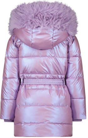 Le Chic gewatteerde winterjas BODETTE metallic lila Paars Meisjes Polyester Capuchon 104 - Foto 2
