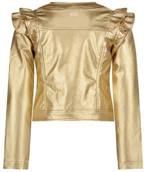 Le Chic jasje ARLYN met ruches goud Meisjes Katoen Ronde hals Effen 110