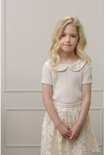Le Chic kanten rok TRUTHY met kant bruin 152 | Rok van - Foto 2