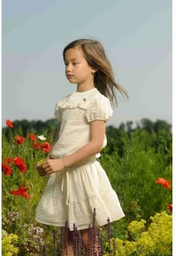 Le Chic rok TELUCA offwhite Ecru Meisjes Polyester Effen 104 - Foto 2