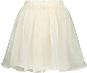 Le Chic rok TREACLE met plooien wit Meisjes Polyester Effen 104