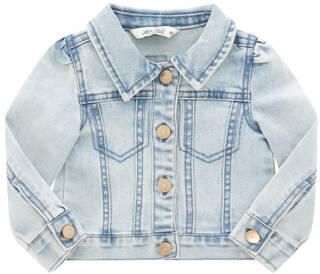 Le Chic spijkerjas zomer light blue denim Blauw Meisjes Stretchdenim Klassieke kraag