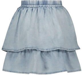 Le Chic spijkerrok TOEDOE classic light denim Blauw Meisjes Stretchdenim 104