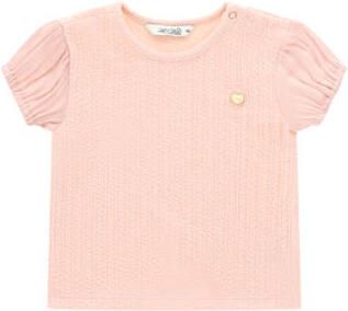 Le Chic T-shirt lichtroze Meisjes Polyester Ronde hals Effen