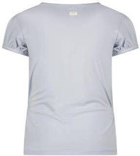 Le Chic T-shirt NOMS met printopdruk lichtblauw Meisjes Katoen Ronde hals 104
