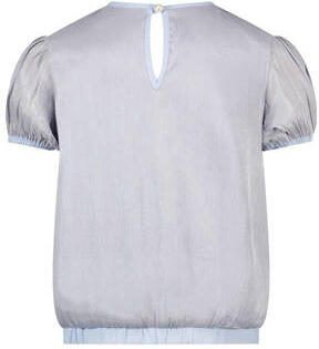 Le Chic top EVERLY lichtblauw Meisjes Polyester Ronde hals Effen 104