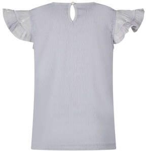 Le Chic top NICOLA lichtblauw Meisjes Polyester Peter Pan-kraag Effen 104
