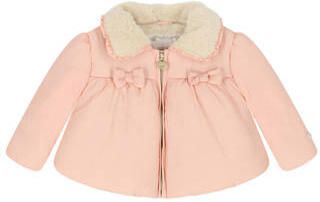 Le Chic winterjas roze Meisjes Polyamide Klassieke kraag Effen