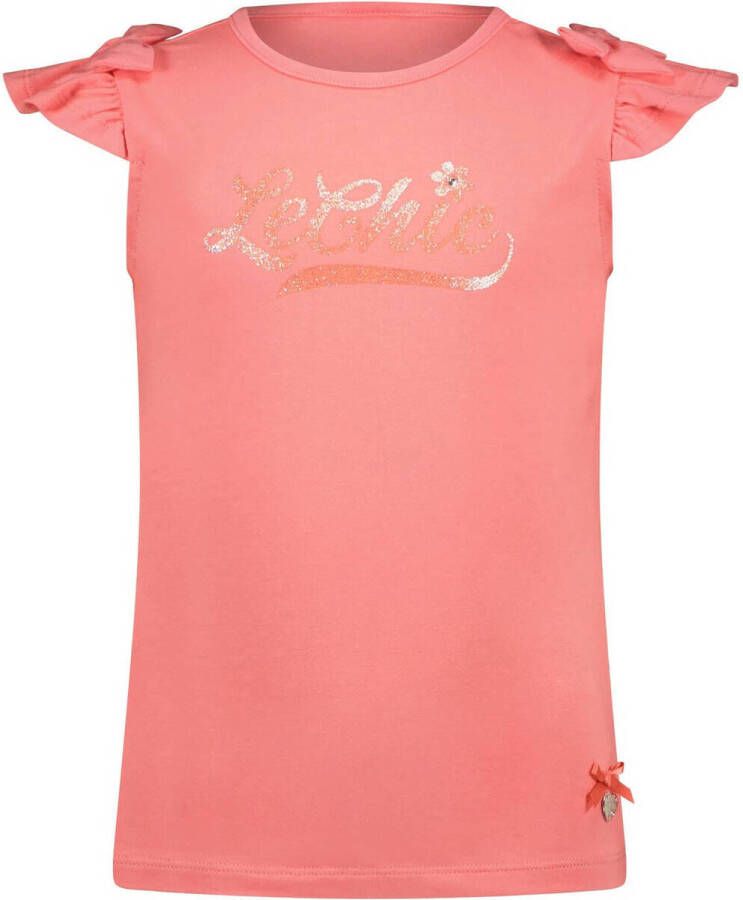 Le Chic T-shirt NEM warm roze Meisjes Katoen Ronde hals 104