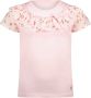 Le Chic T-shirt NOMSALA met all over print en volant roze Meisjes Stretchkatoen Ronde hals 116 - Thumbnail 3