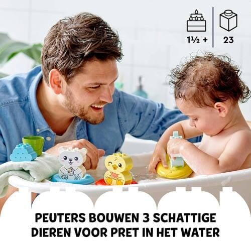 Lego Duplo Mijn eerste pret in bad: drijvende dieren trein 10965 Bouwset - Foto 2