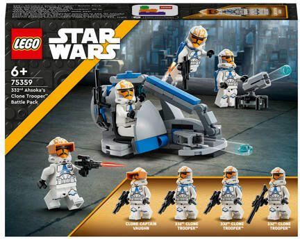 Lego Star Wars Yoda's Jedi Starfighter 75360 + 332nd Ahsoka's Clone Trooper Battle Pack 75359 + Clone Trooper 75372 & Battle Droid Battle Pack 75372 - Foto 2