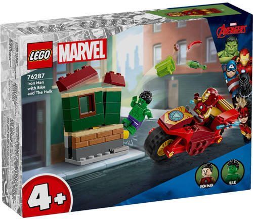 Lego Super Heroes Marvel Iron Man met motor en de Hulk speelset 76287 Super Heroes Marvel Bouwset