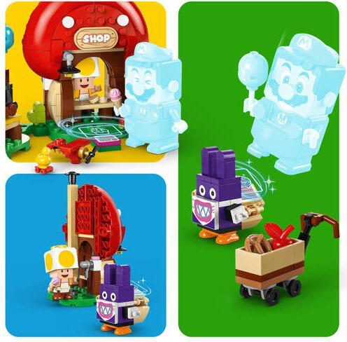 Lego Super Mario Uitbreidingsset: Nabbit bij Toads winkeltje 71429 Bouwset - Foto 2