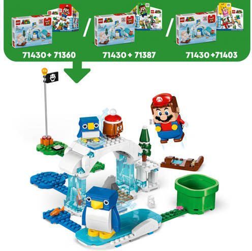 Lego Super Mario Uitbreidingsset: Sneeuwavontuur met pinguïn en familie 71430 Bouwset - Foto 2