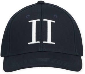 Les Deux katoenen pet met print donkerblauw Printopdruk maat L XL