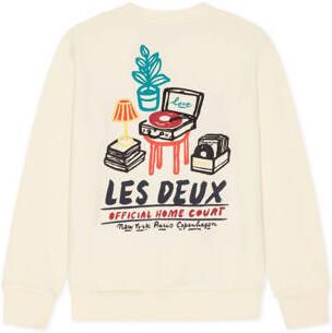 Les Deux rechtvallende sweater met backprint ecru Backprint - Foto 6