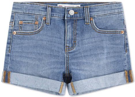 Levi's denim short medium blue denim Korte broek Blauw Effen
