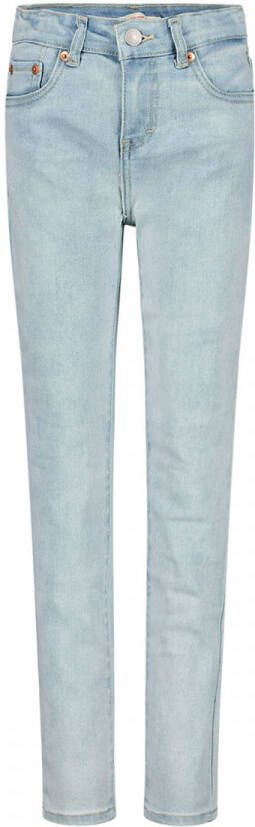 Levis Levi's super skinny jeans l4m blue Blauw Meisjes Stretchdenim Effen 116