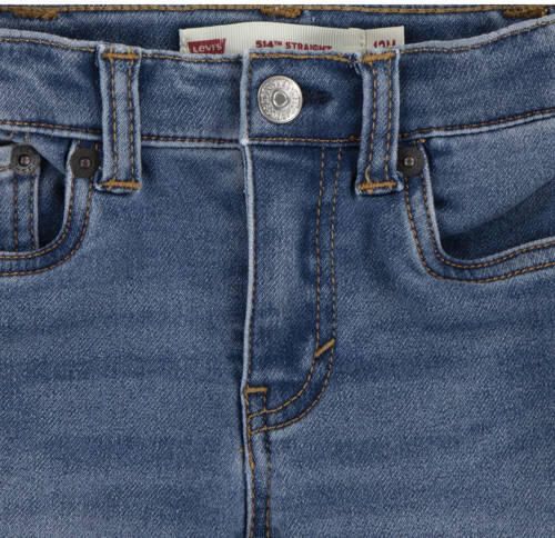 Levi's Kids 514™ Straight fit jeans medium blue denim Blauw Effen - Foto 2