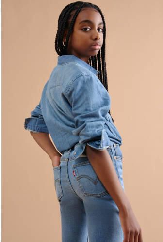 Levis Levi's Kids 726 high waist flared jeans blue maq Blauw Meisjes Stretchdenim 152 - Foto 16