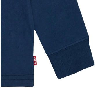 Levi's Kids baby longsleeve Batwing met logo donkerblauw Katoen Ronde hals (36 M) - Foto 2