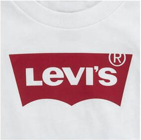 Levi's Kids T-shirt batwing met logo wit rood Jongens Katoen Ronde hals (24M) - Foto 2