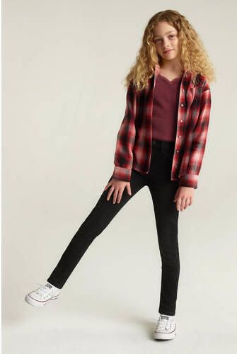 Levis Levi's 720 high rise super skinny jeans black Zwart Meisjes Stretchdenim 140 - Foto 9