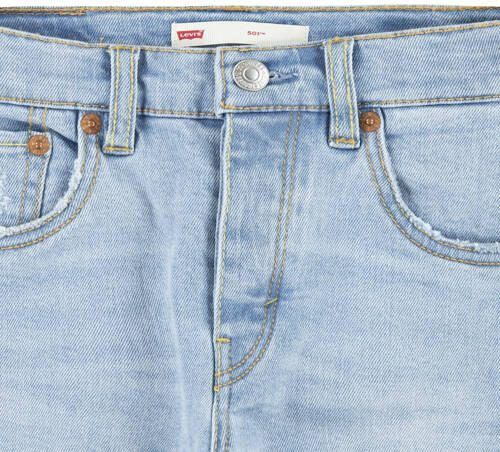 Levis Levi's Kids 501 ORIGINAL regular fit jeans luxor last Blauw Meisjes Stretchdenim 158 - Foto 2