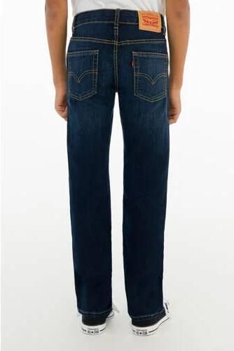 Levis Levi's Kids 511 slim fit jeans rushmore Blauw Jongens Stretchdenim Effen 116