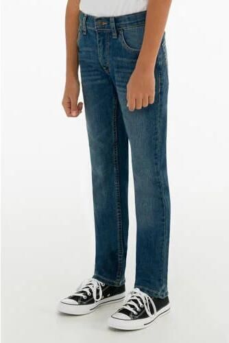 Levis Levi's Kids 511 slim fit jeans yucatan Blauw Jongens Stretchdenim Effen 164