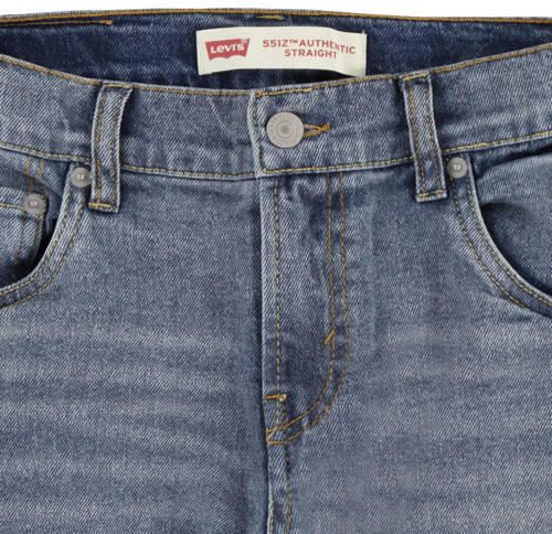 Levis Levi's Kids 551Z loose fit jeans burbank Blauw Jongens Denim Effen 104 - Foto 13