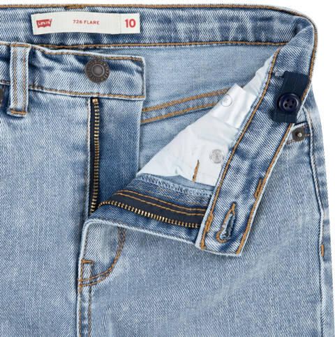 Levis Levi's Kids 726 high waist flared jeans be cool without destruction Blauw Meisjes Stretchdenim 128