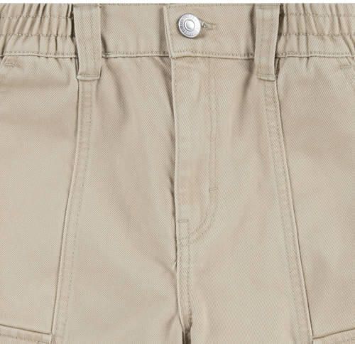 Levis Levi's Kids 94 wide leg cargobroek beige Meisjes Katoen Effen 128