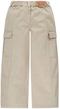 Levis Levi's Kids 94 wide leg cargobroek beige Meisjes Katoen Effen 128 - Foto 3