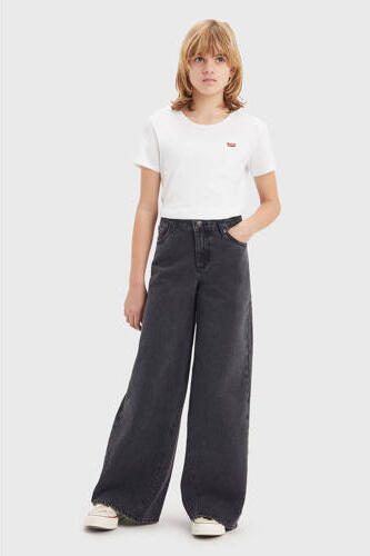 Levis Levi's Kids ALTERED '94 wide leg jeans rain cloud Zwart Meisjes Denim Effen 140 - Foto 3