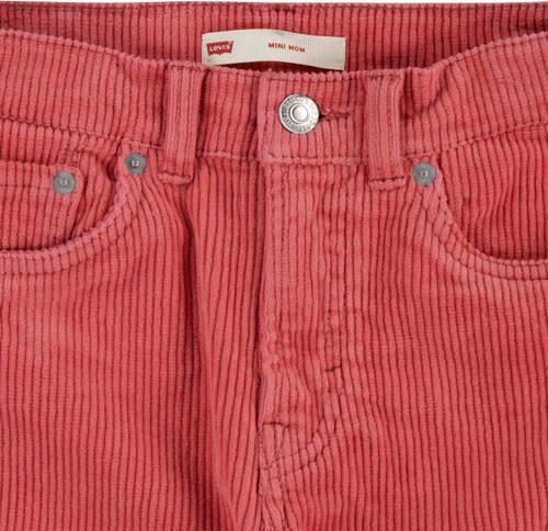Levis Levi's Kids corduroy mom broek donkerroze 140 | Broek van Levi's - Foto 3
